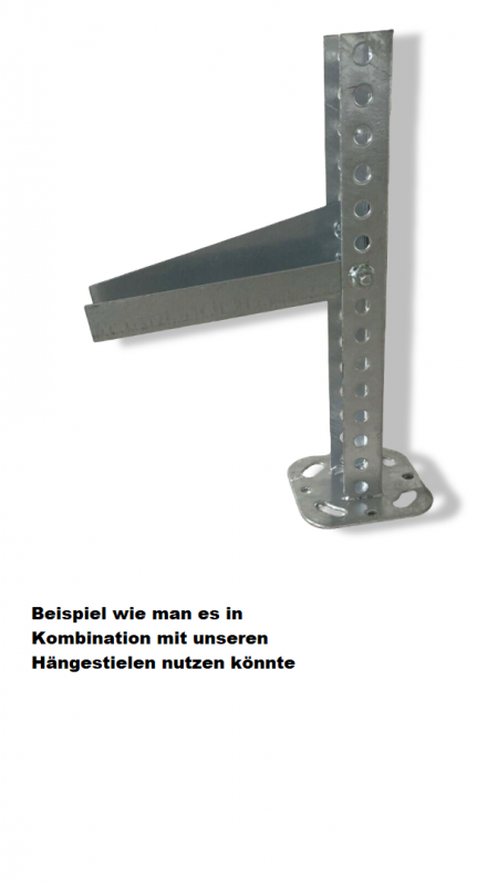 Wand/Hängestielausleger verzinkt