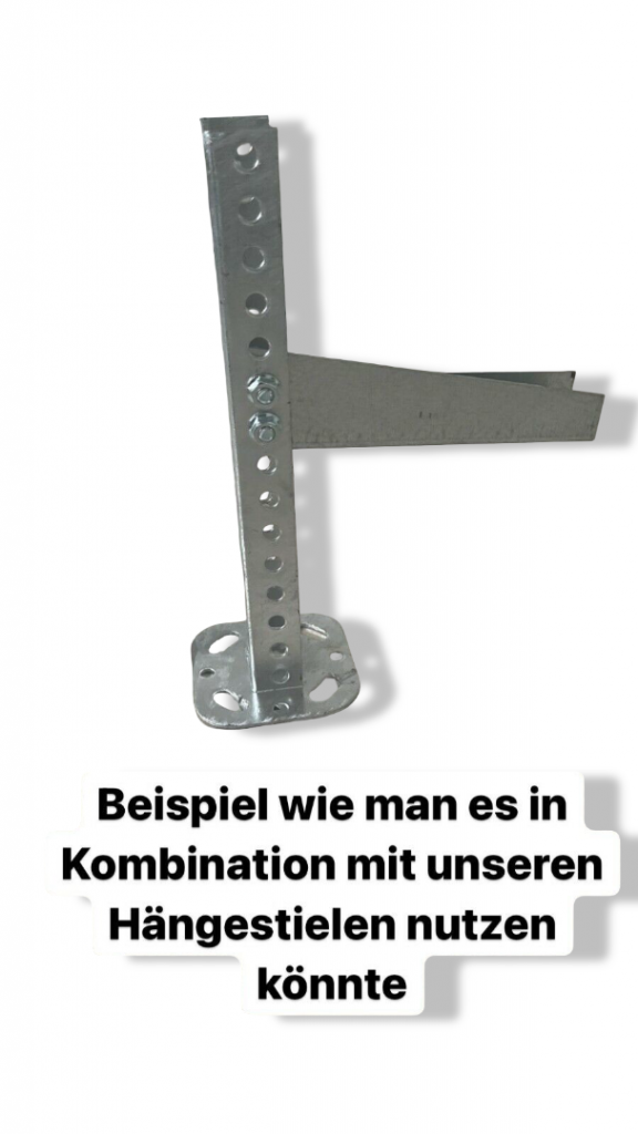 Wand/Hängestielausleger verzinkt